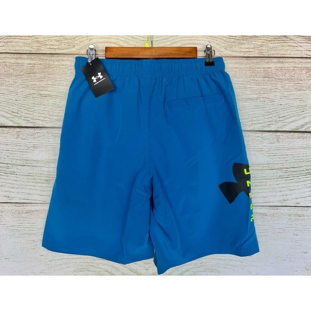 Under Armour Swim Shorts Mens Size‎ Small Cruise Blue Swim Trunk Shorts New